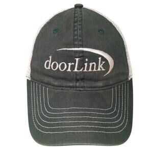Door Link Snapback Trucker Hat Green One Size Adjustable Mesh Back 6 Panel Zkapz